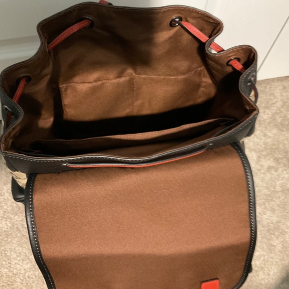 NWOT Coach Burnt Orange/Brown Leather w/Coach monogram fabric main image 13